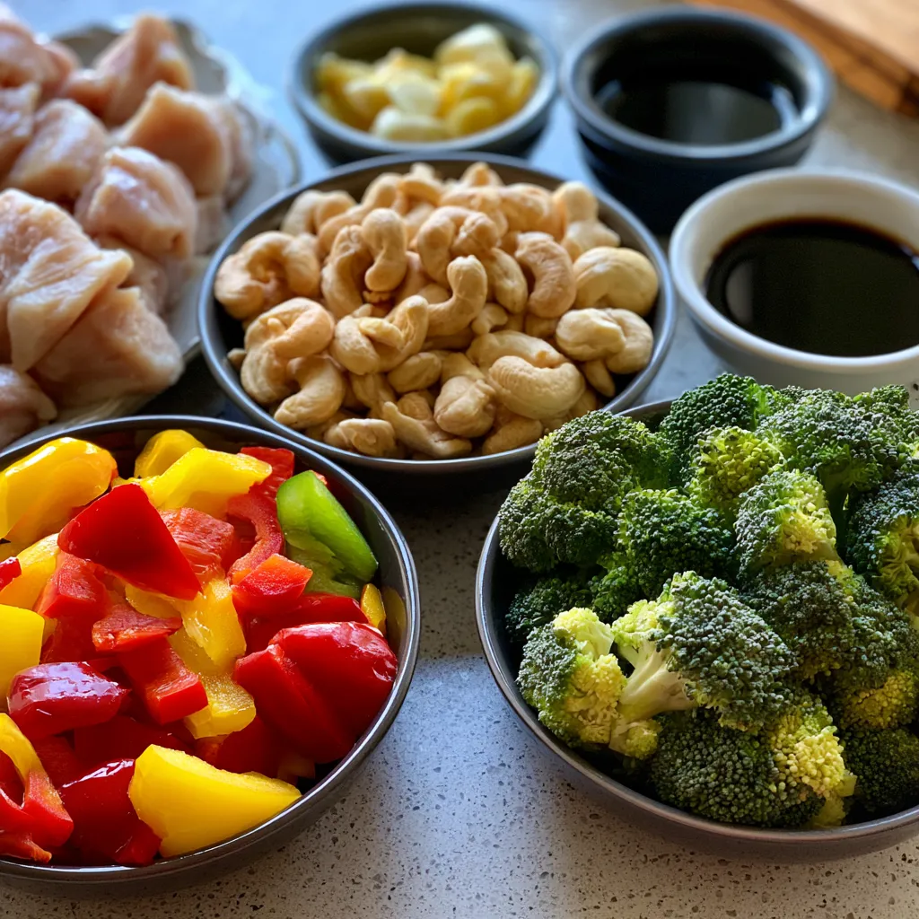 Easy Sheet Pan Cashew Chicken