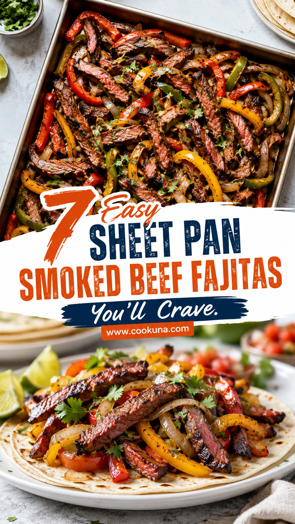 Easy Sheet Pan Smoked Beef Fajitas