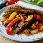 Easy Sheet Pan Smoked Beef Fajitas