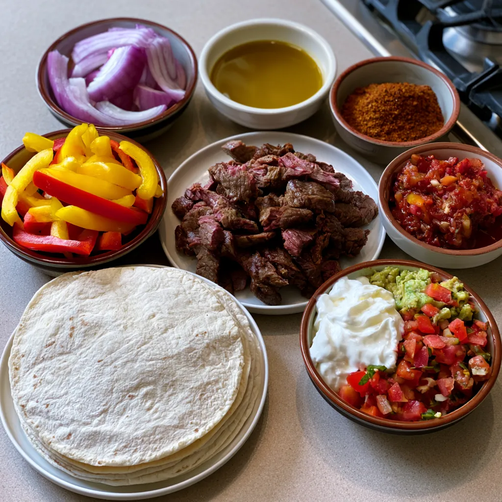 Easy Sheet Pan Smoked Beef Fajitas