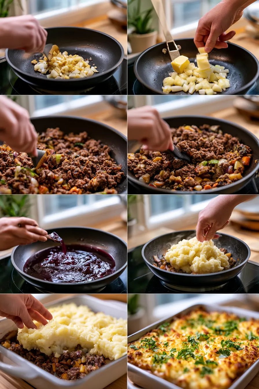 Easy Shepherd's Pie with Grape Juice Gravy
