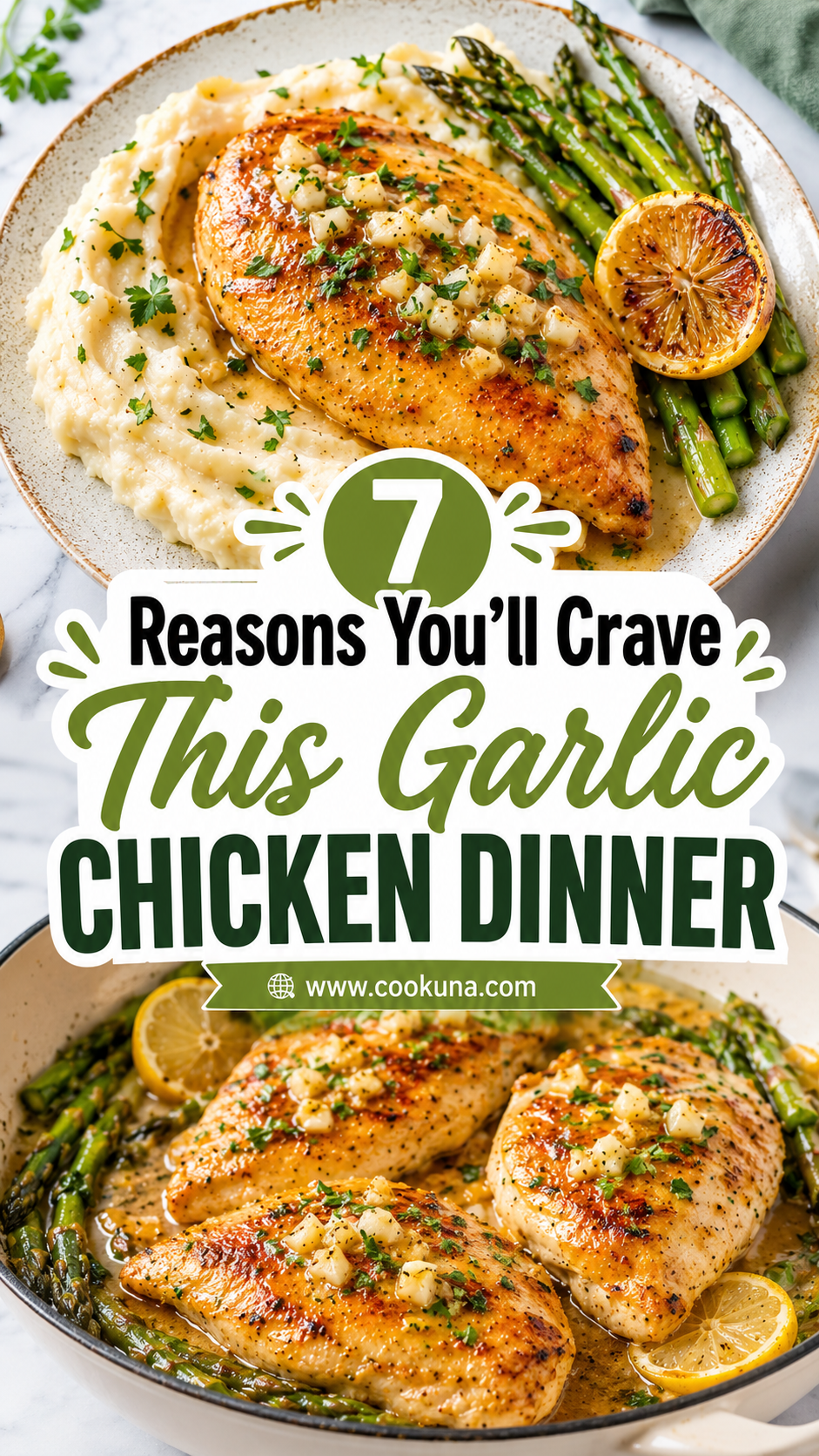Garlic Chicken with Broccoli and Spinach