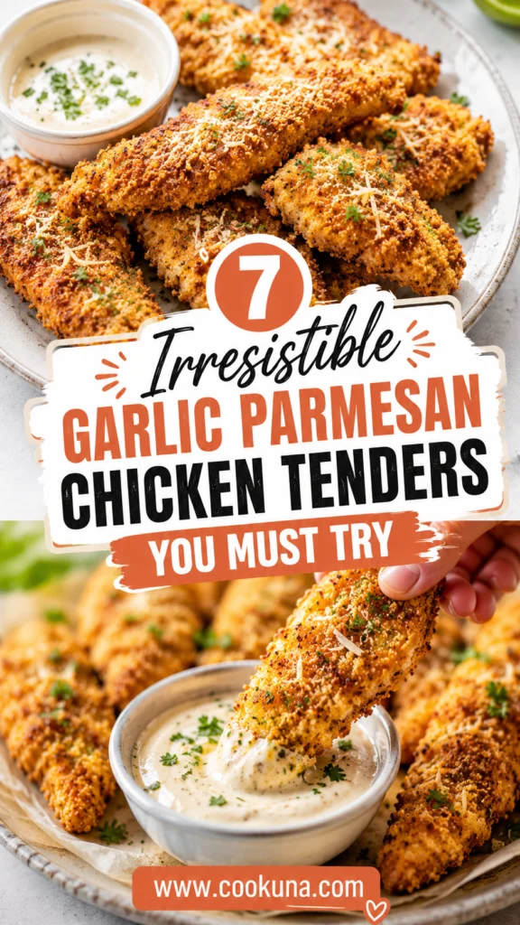 Garlic Parmesan Air Fryer Chicken Tenders