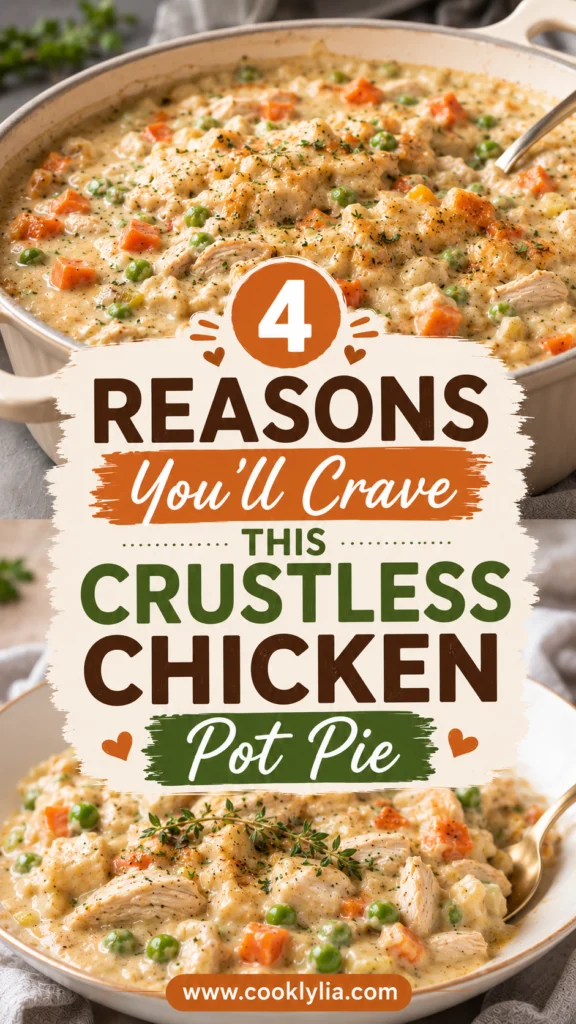 High Protein Crustless Chicken Pot Pie