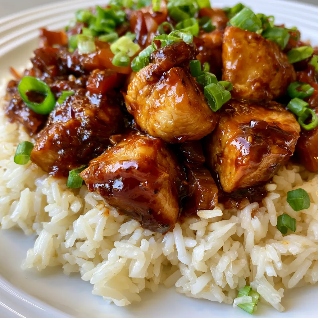 Honey BBQ Chicken Rice