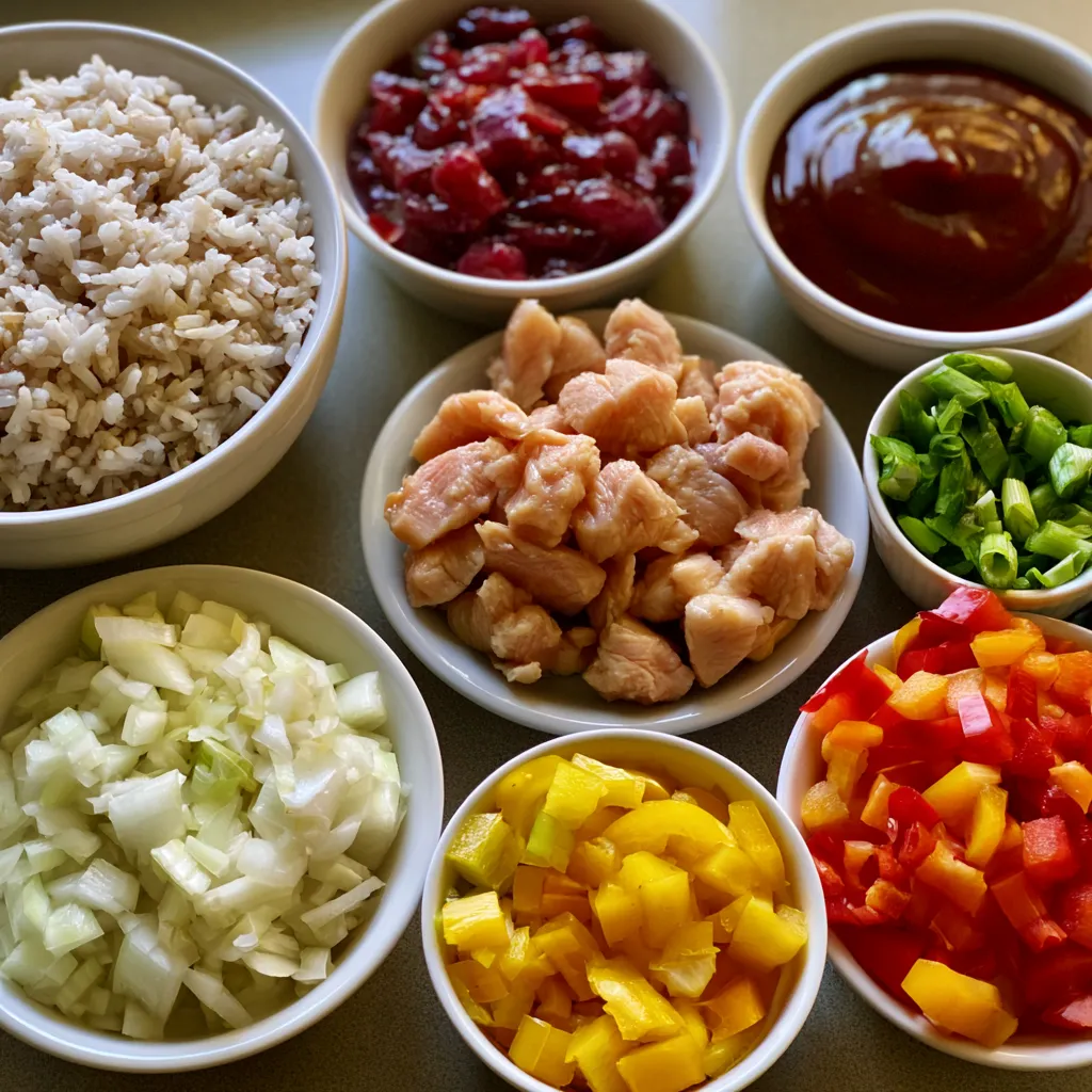 Honey BBQ Chicken Rice