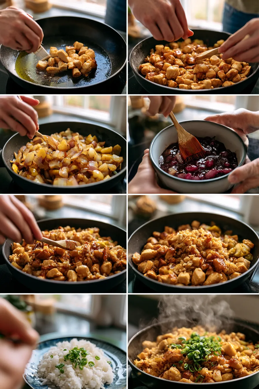 Honey BBQ Chicken Rice