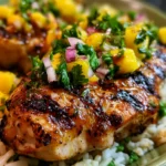 Honey Lime Chicken with Mango Salsa