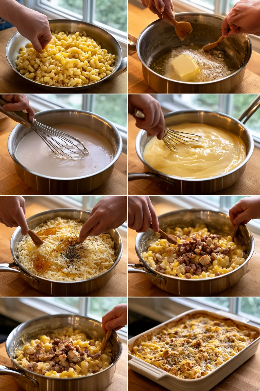 Honey Pepper Chicken Mac and Cheese