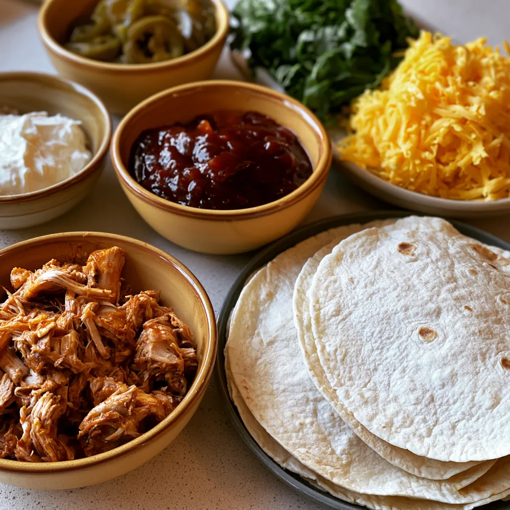 Hot Honey BBQ Chicken Quesadillas