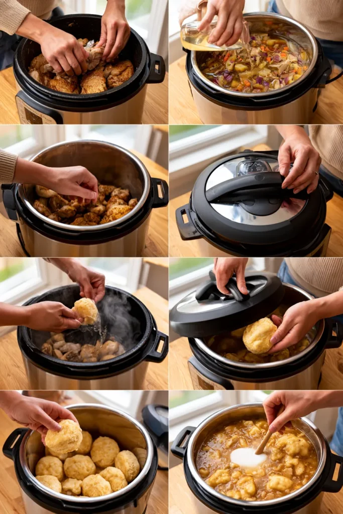 Instant Pot Chicken and Dumplings