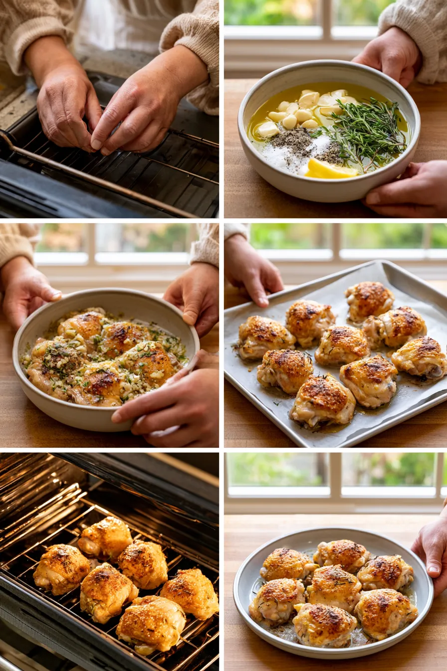 Juicy Baked Chicken Thighs