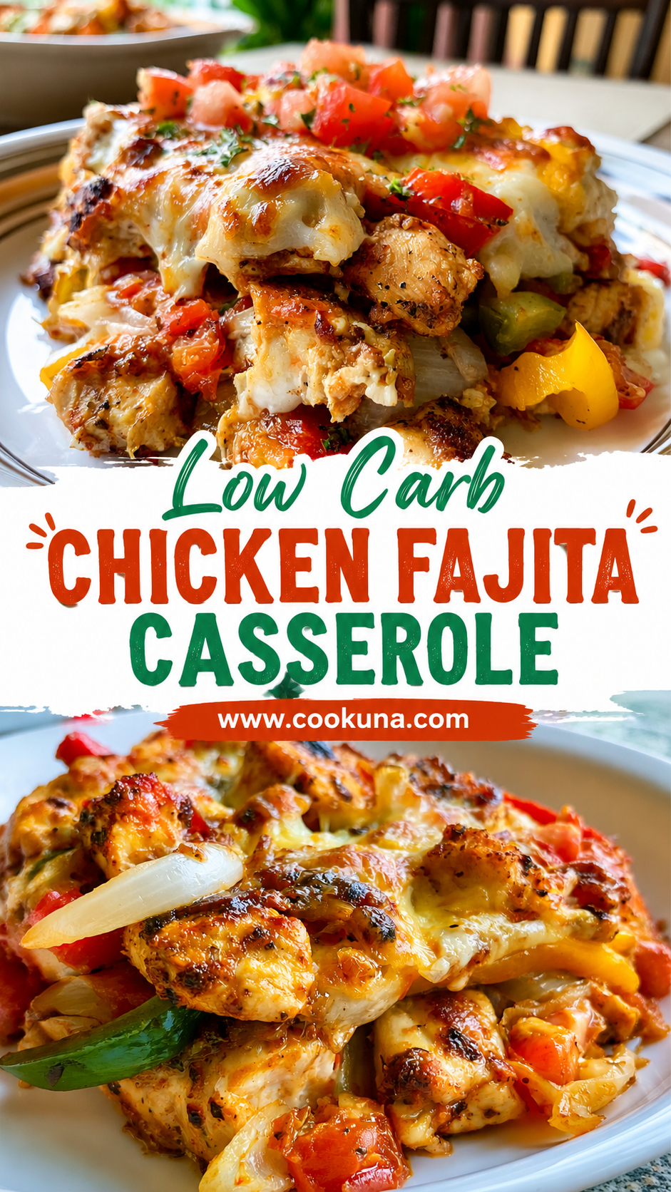Low Carb Chicken Fajita Casserole
