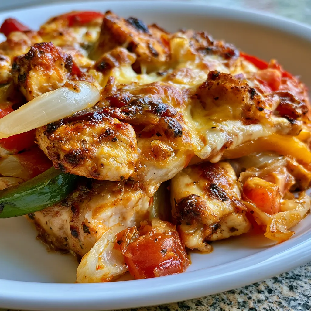 Low Carb Chicken Fajita Casserole