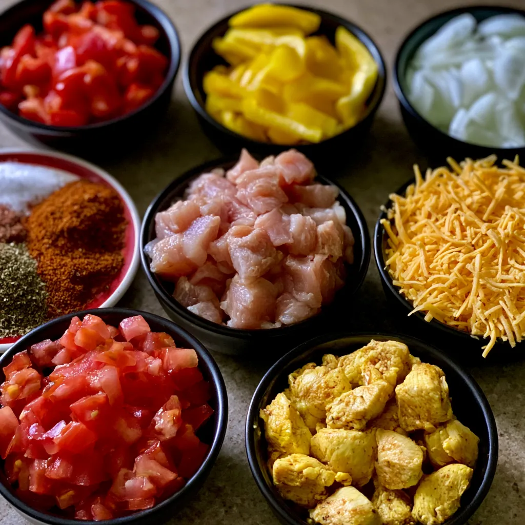 Low Carb Chicken Fajita Casserole