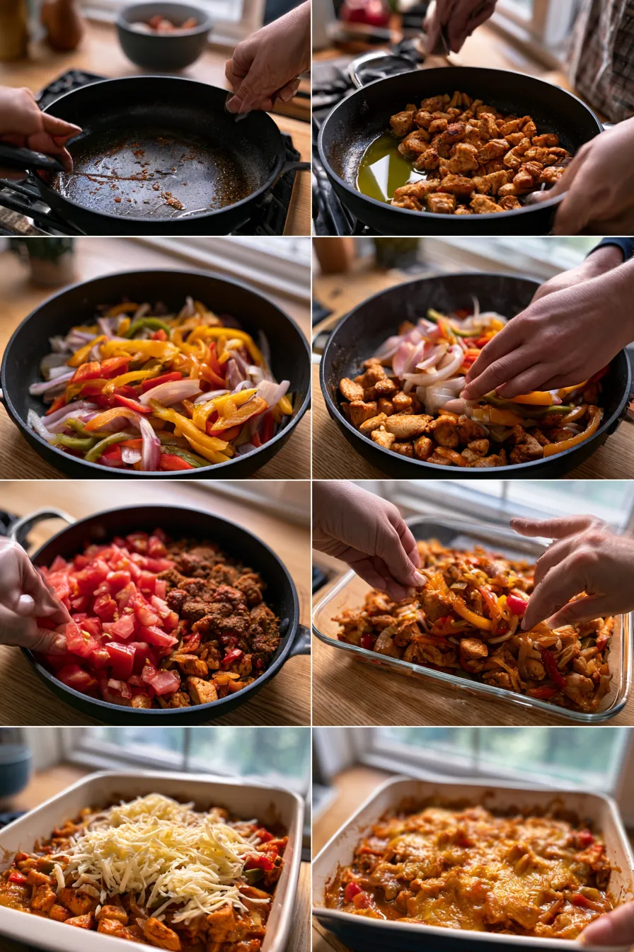 Low Carb Chicken Fajita Casserole