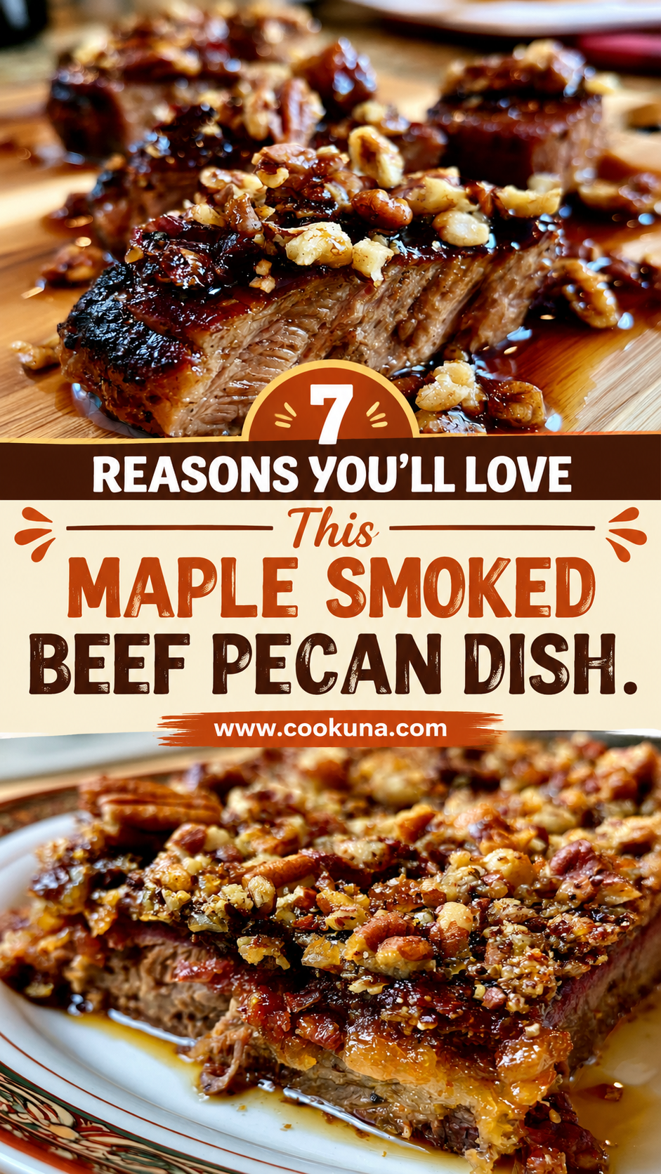 Maple Smoked Beef Pecan Dish