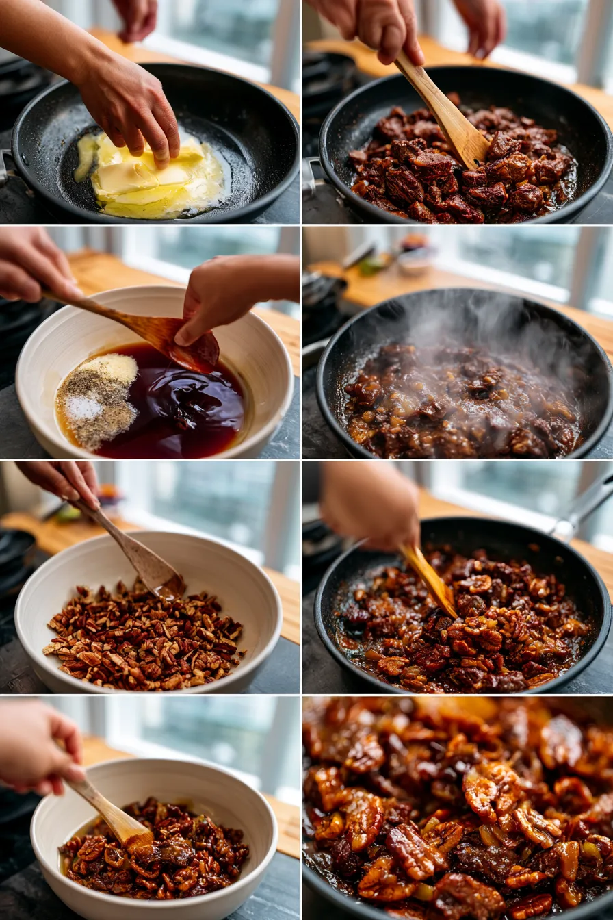 Maple Smoked Beef Pecan Dish