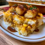 Mashed Potato Casserole with Chicken Strips