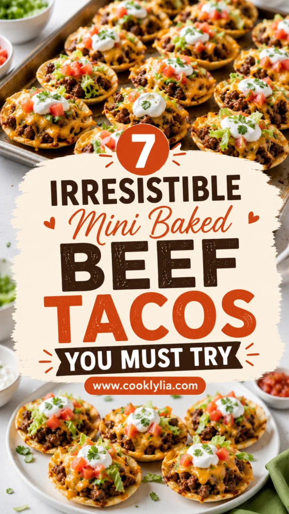 Mini Baked Beef Tacos