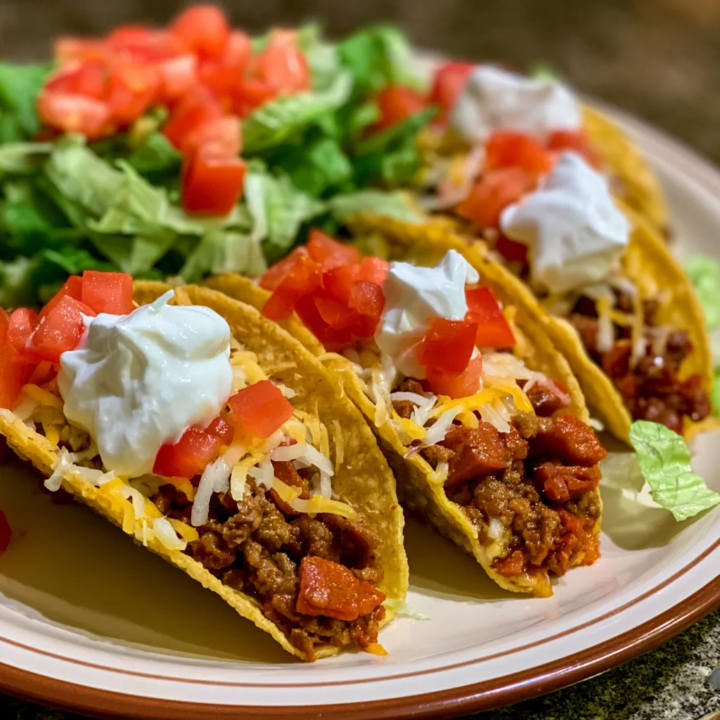 Mini Baked Beef Tacos