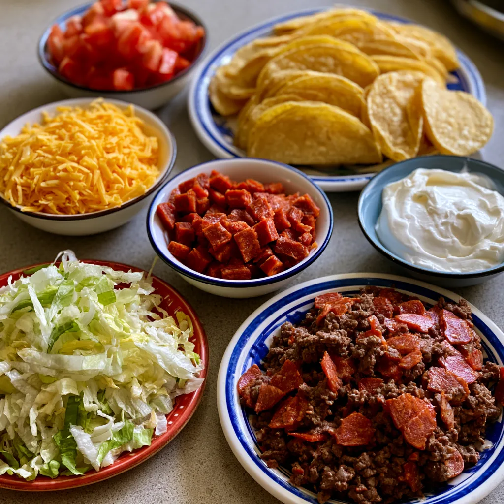 Mini Baked Beef Tacos