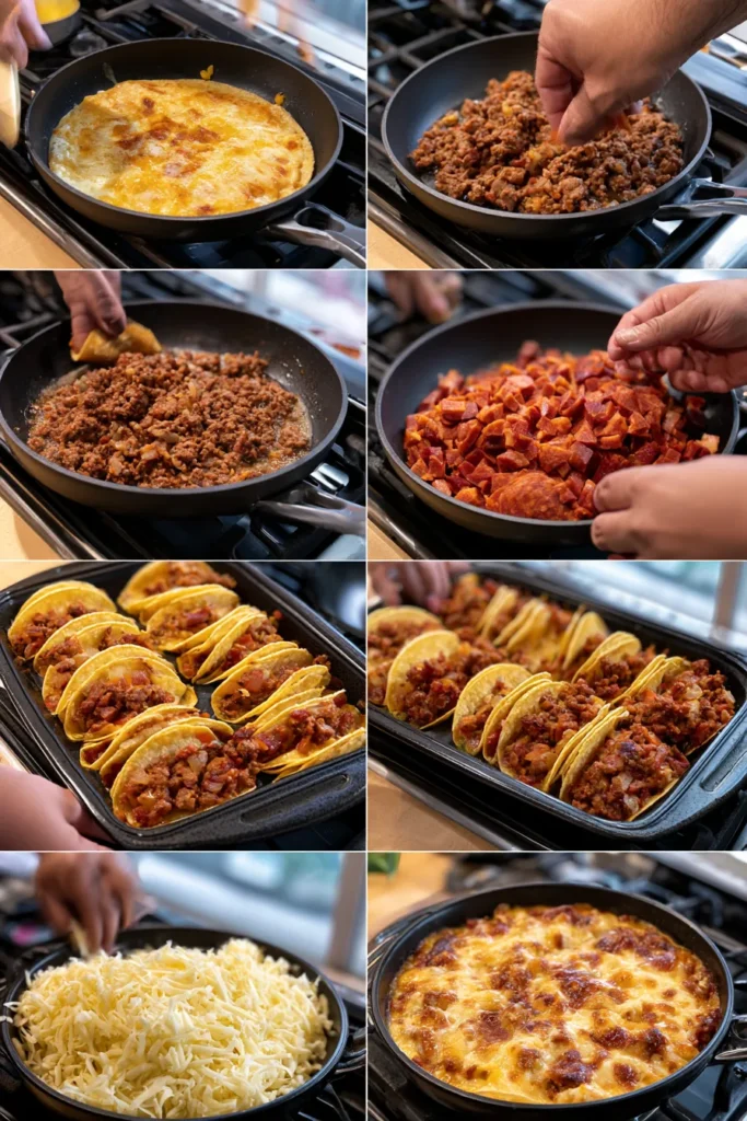 Mini Baked Beef Tacos