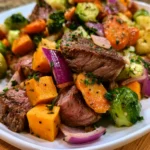 One Pan Autumn Beef Dinner