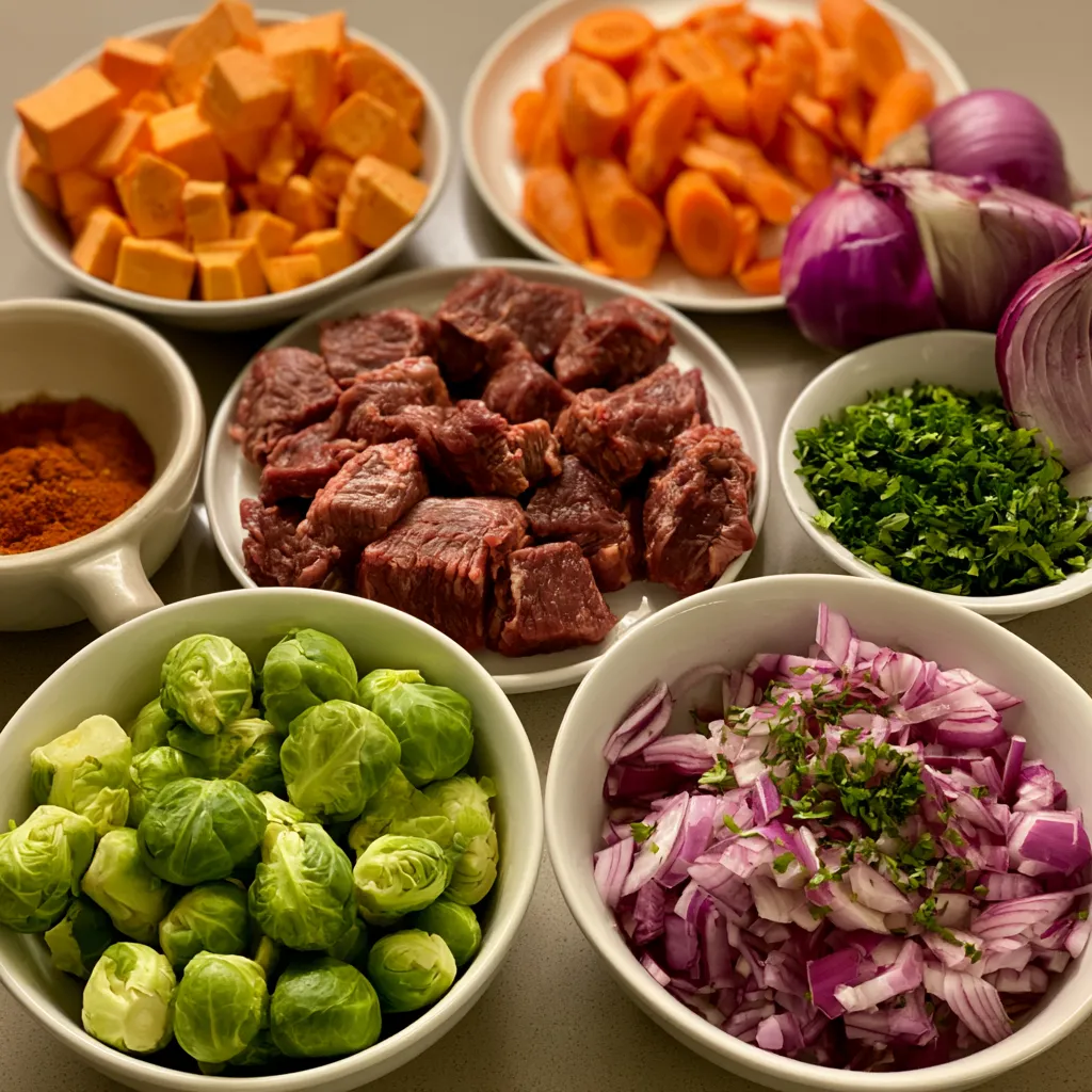 One Pan Autumn Beef Dinner