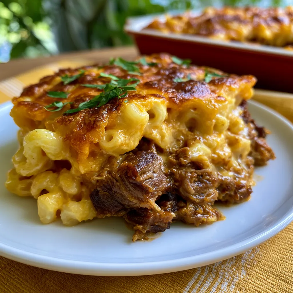 Pulled Beef Mac and Cheesev