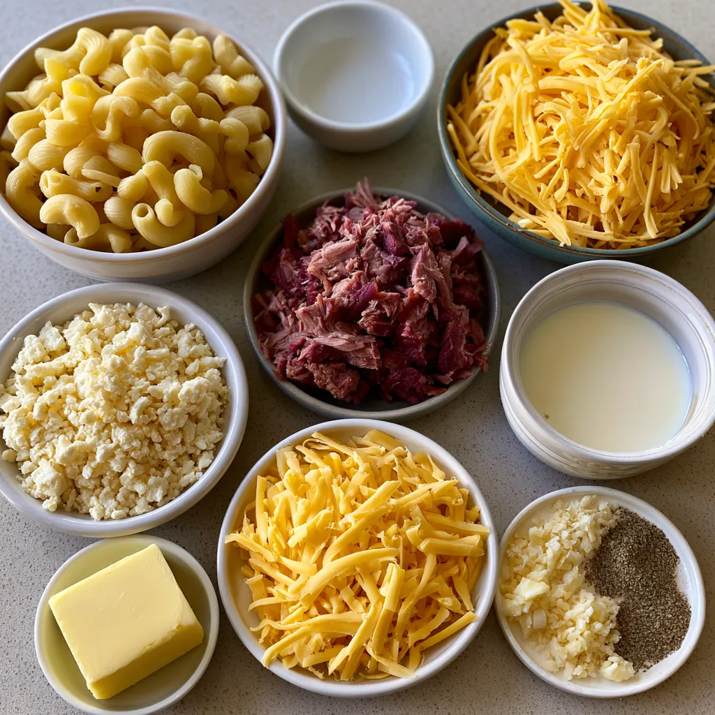 Pulled Beef Mac and Cheese