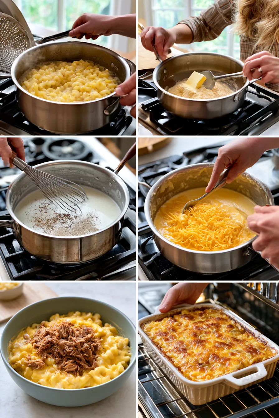 Pulled Beef Mac and Cheese
