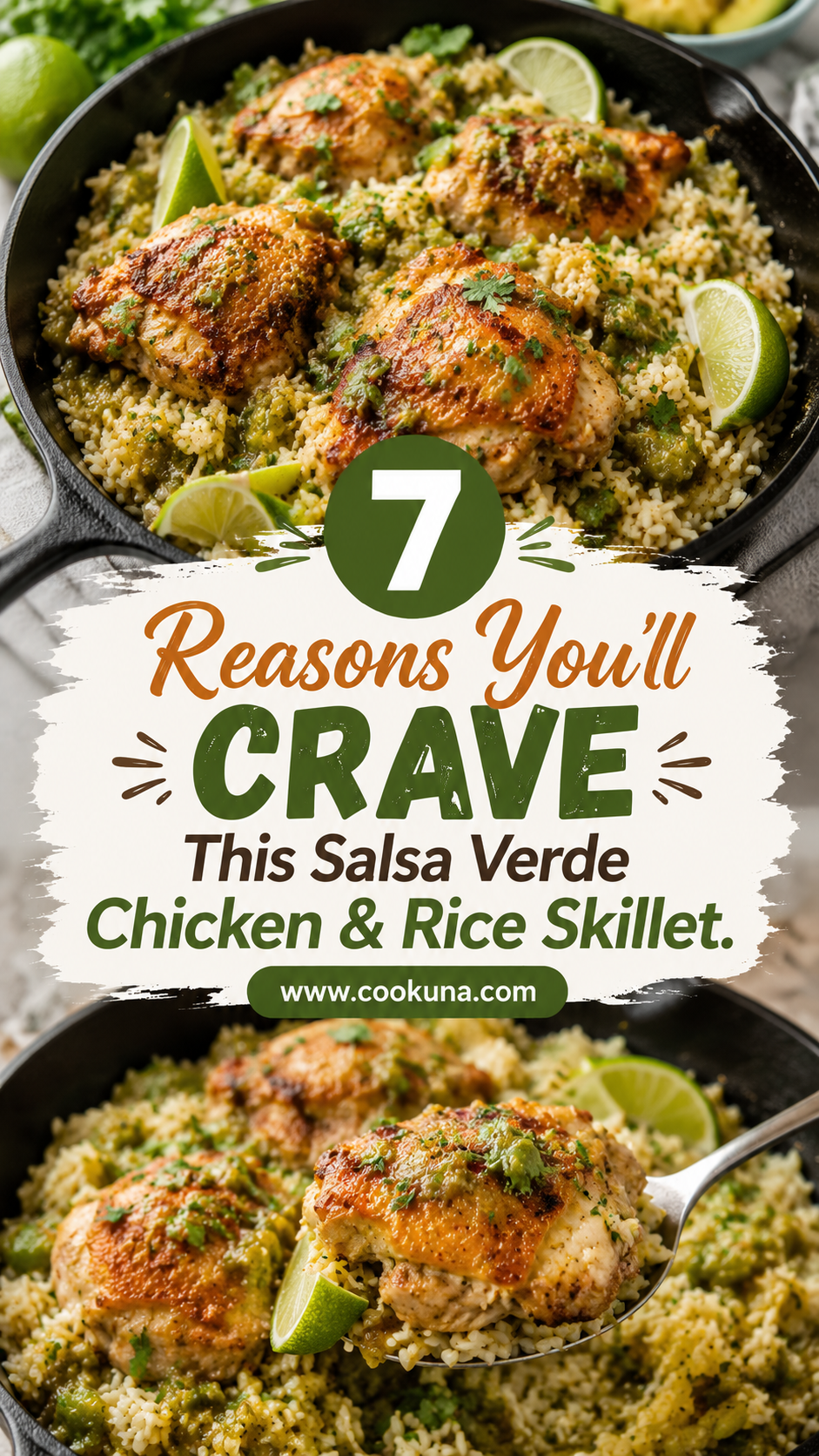 Salsa Verde Chicken & Rice Skillet