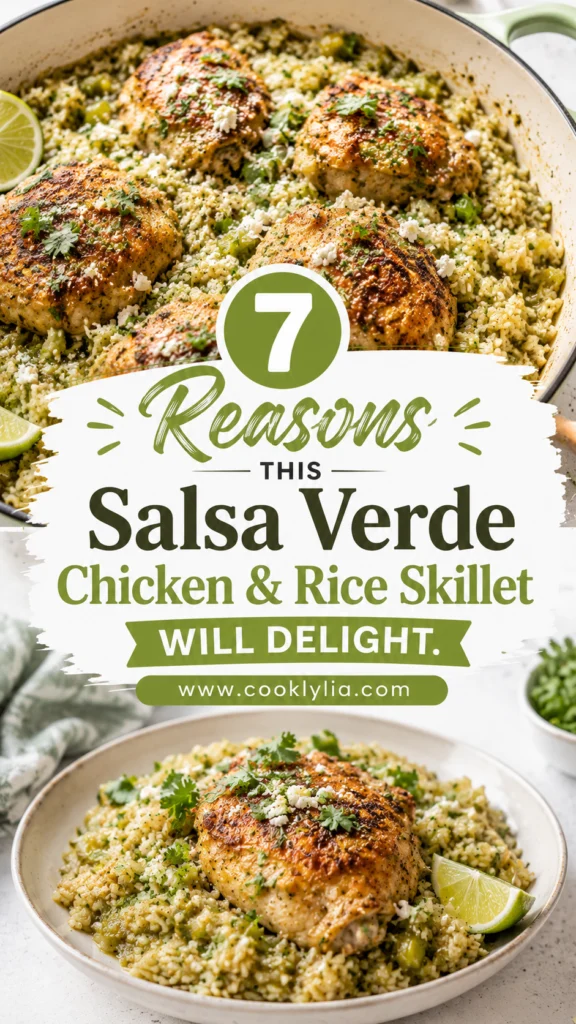 Salsa Verde Chicken & Rice Skillet