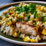 Salsa Verde Chicken & Rice Skillet