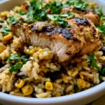 Salsa Verde Chicken & Rice Skillet
