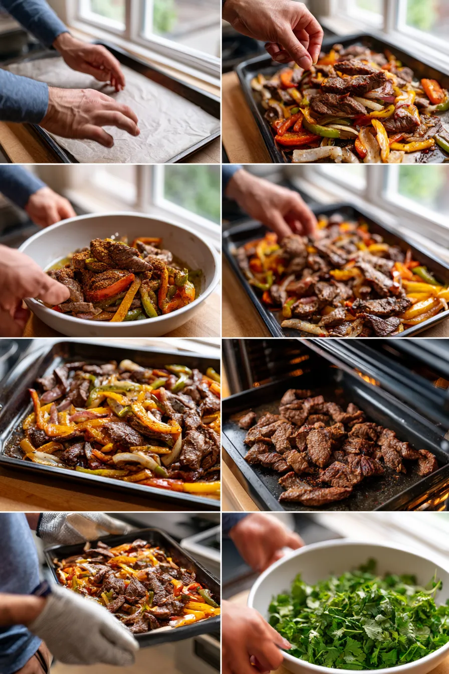 Sheet Pan Beef Fajitas