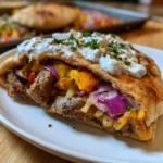 Sheet Pan Beef Pitas with Herby Ranch