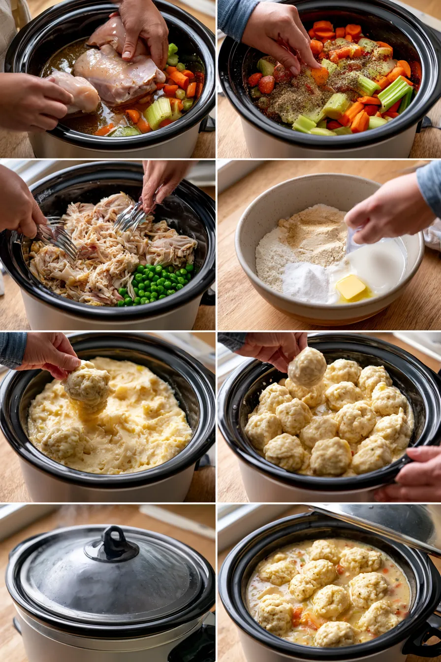 Slow Cooker Chicken and Dumplings