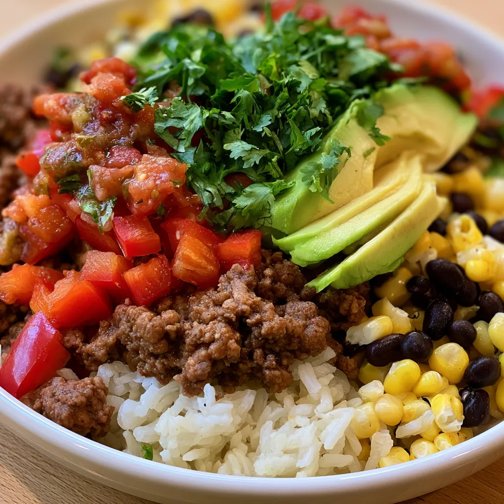 Southwest Beef Burrito Bowls