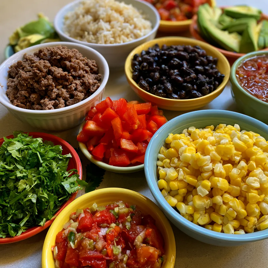 Southwest Beef Burrito Bowls