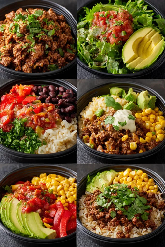 Southwest Beef Burrito Bowls