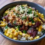 Street Corn Beef Rice Bowl