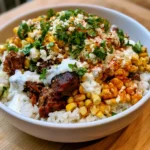Street Corn Beef Rice Bowl