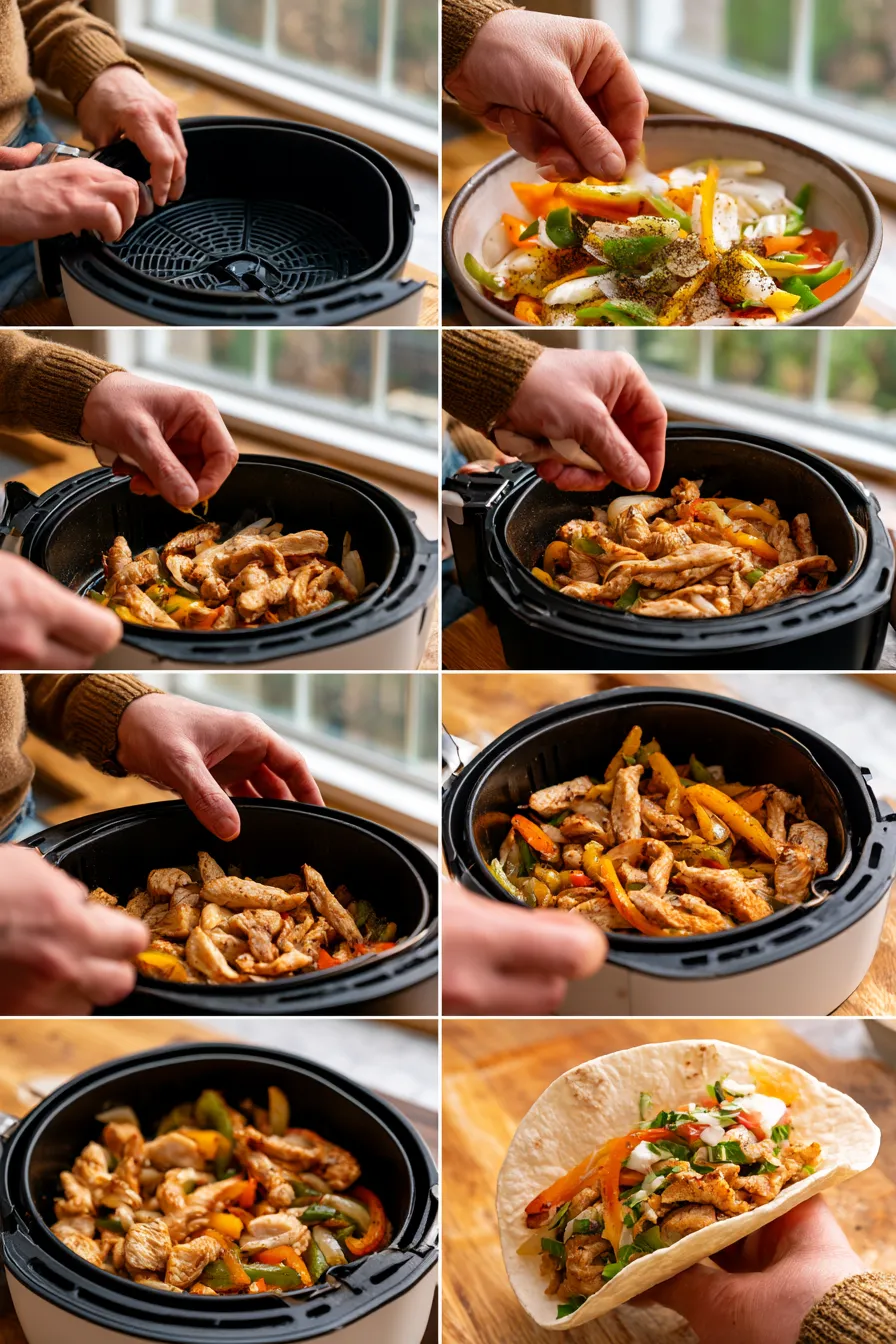 Air Fryer Chicken Fajitas