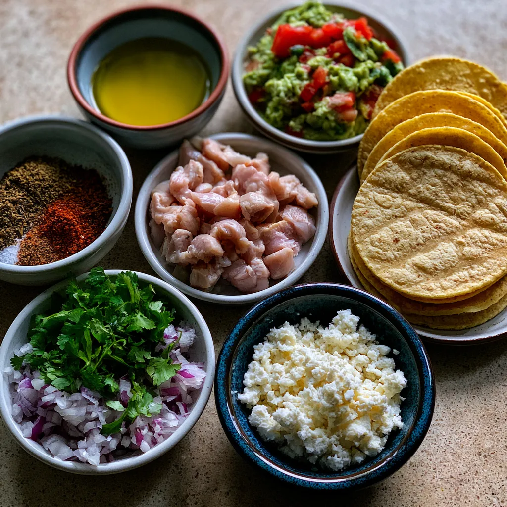 Authentic Chicken Street Tacos