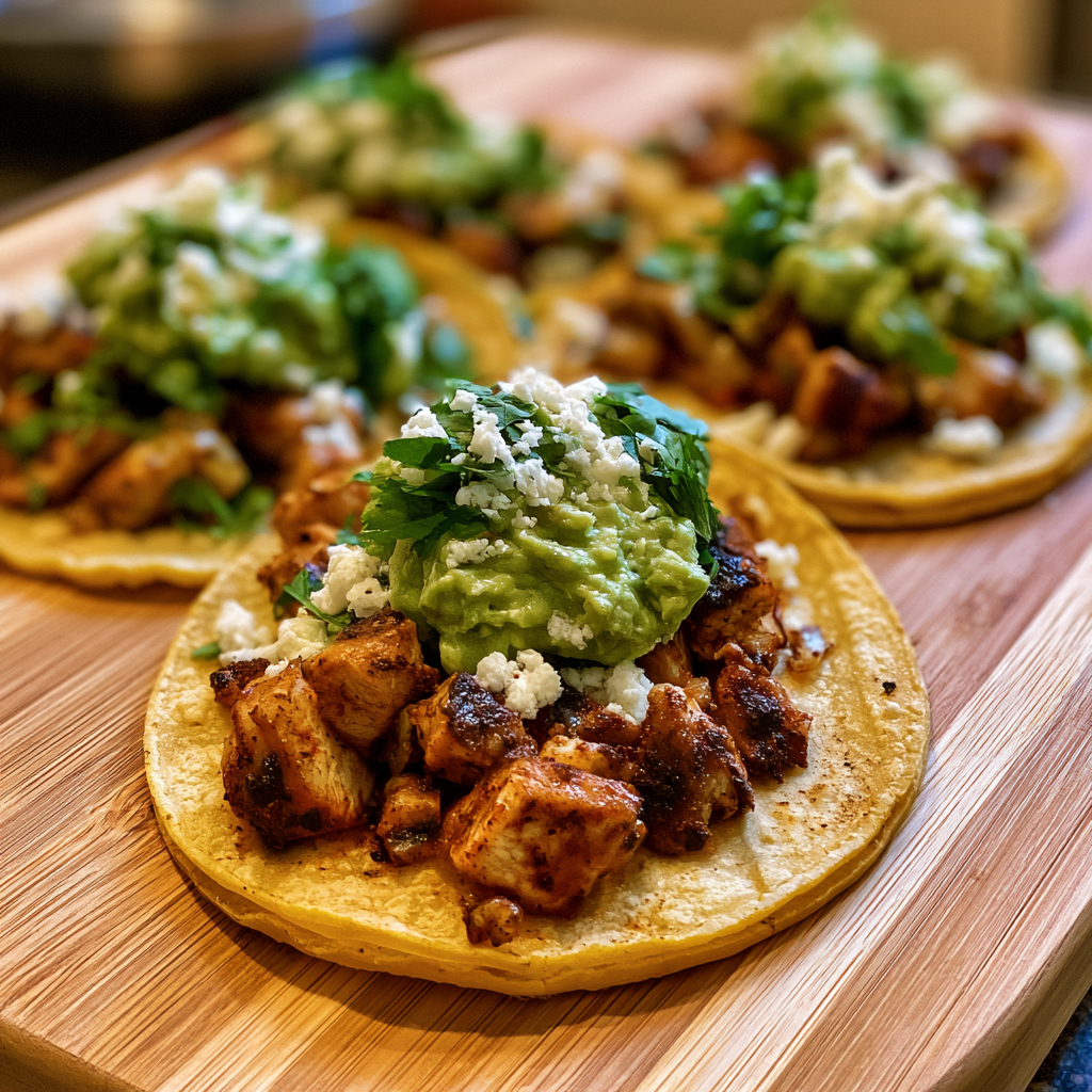Authentic Chicken Street Tacos