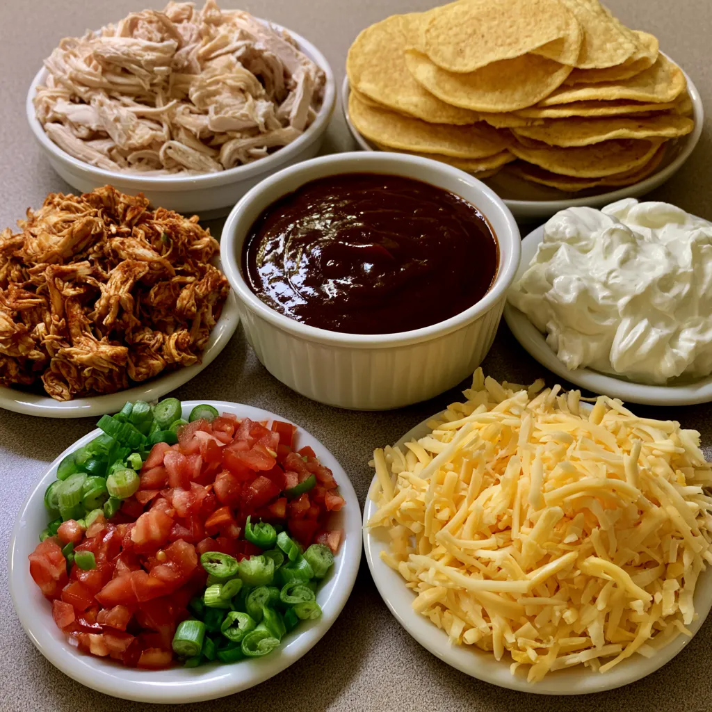BBQ Chicken Tostadas