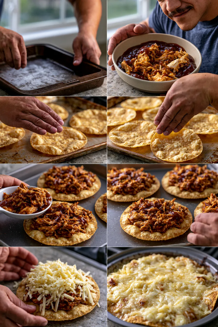 BBQ Chicken Tostadas
