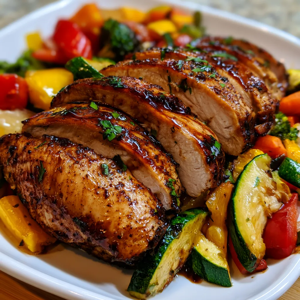 Balsamic Glazed Chicken and Veggies